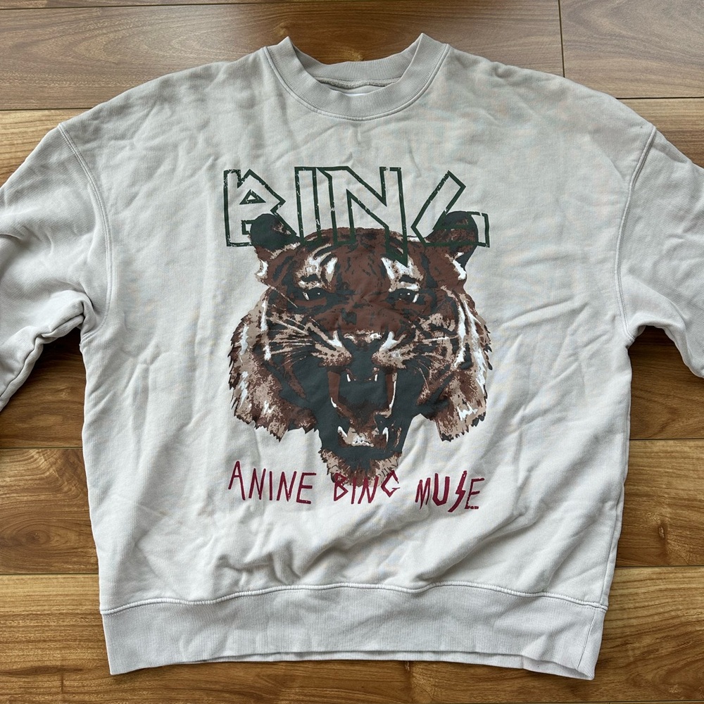 Anine Bing Cream Sweatshirt